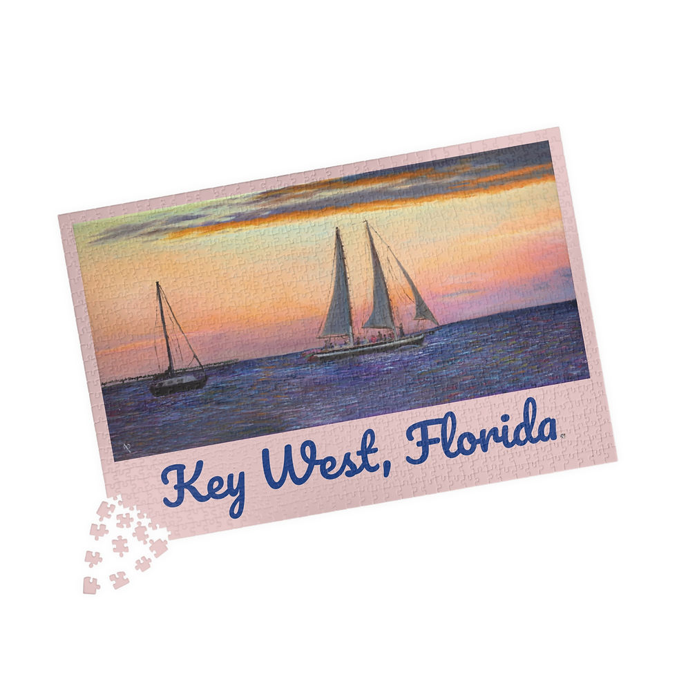 Thumbnail: Puzzle: Key West Sunset Over Water Puzzle (110, 252, 520, 1014-piece)