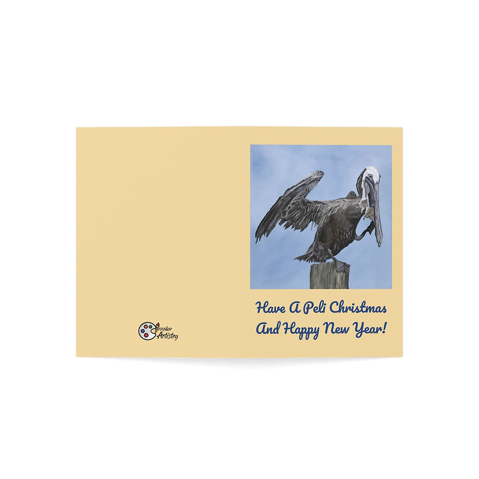 Thumbnail: Calabash Dancing Pelican Greeting Cards (30 and 50pcs)