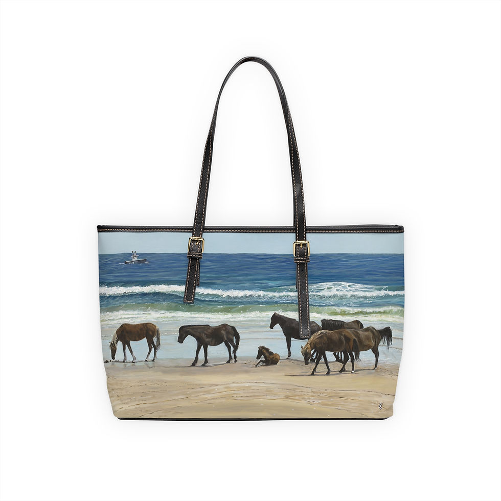 Thumbnail: Corolla Horses PU Leather Shoulder Bag