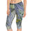 Thumbnail: Chihuly Inspired Tropical Original Oil Painting Art On Women's Capri Leggings