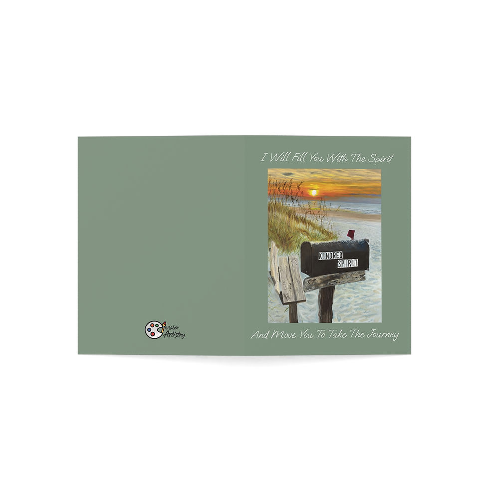 Thumbnail: Kindred Spirit Sunrise Christmas and New Year Greeting Cards (10, 30, and 50pcs)