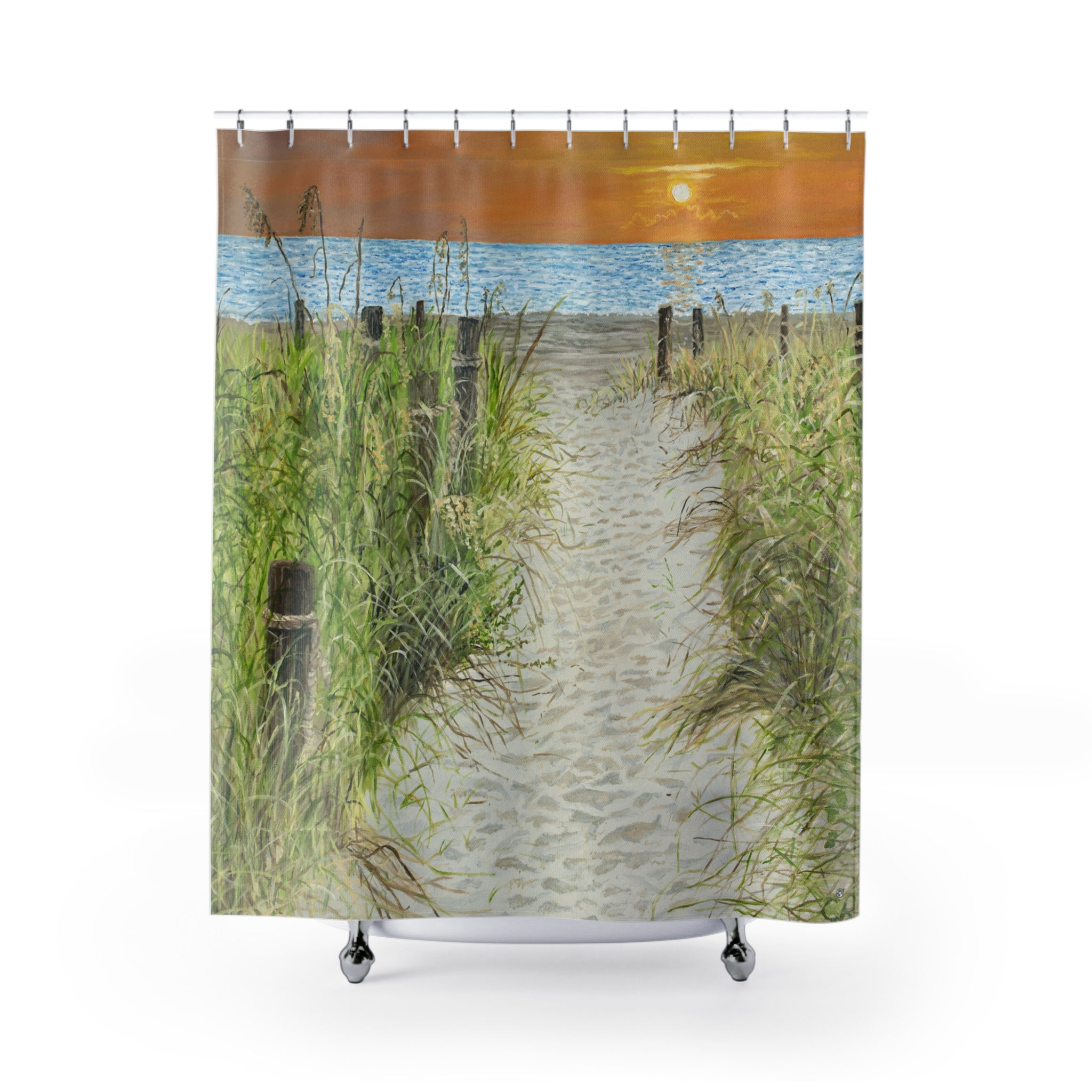 Sunset Path  Shower Curtain
