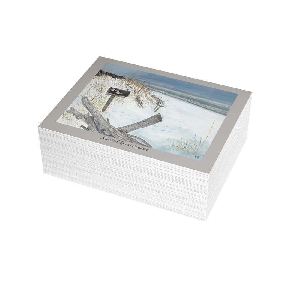 Thumbnail: Kindred Spirit Winter Cards With Merry Christmas/Happy New Year (30 and 50pcs)