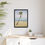 Thumbnail: Framed Moonlight Reflections II:  Florida Beach Scene Palm Tree Print