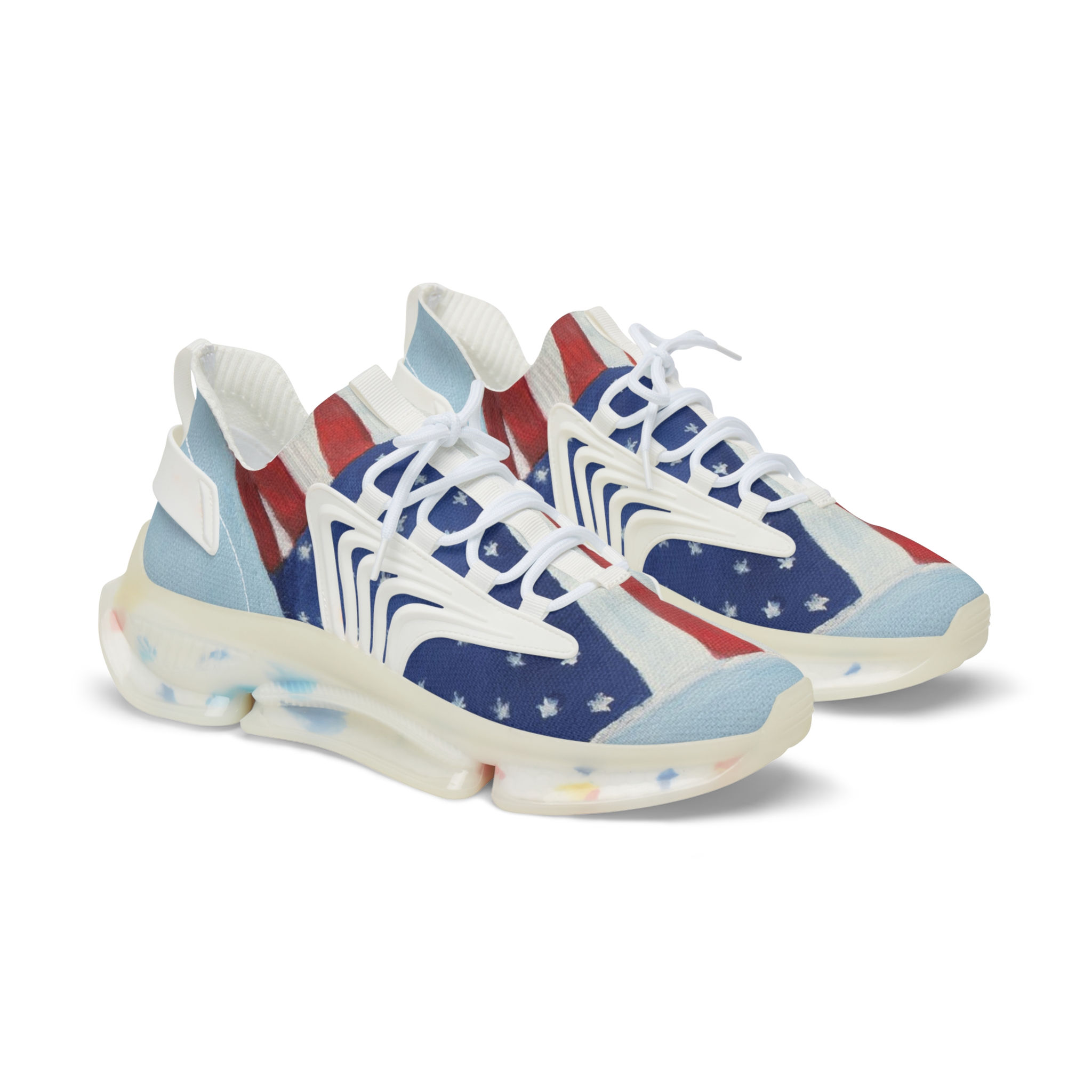 US Flag Men's Mesh Sneakers