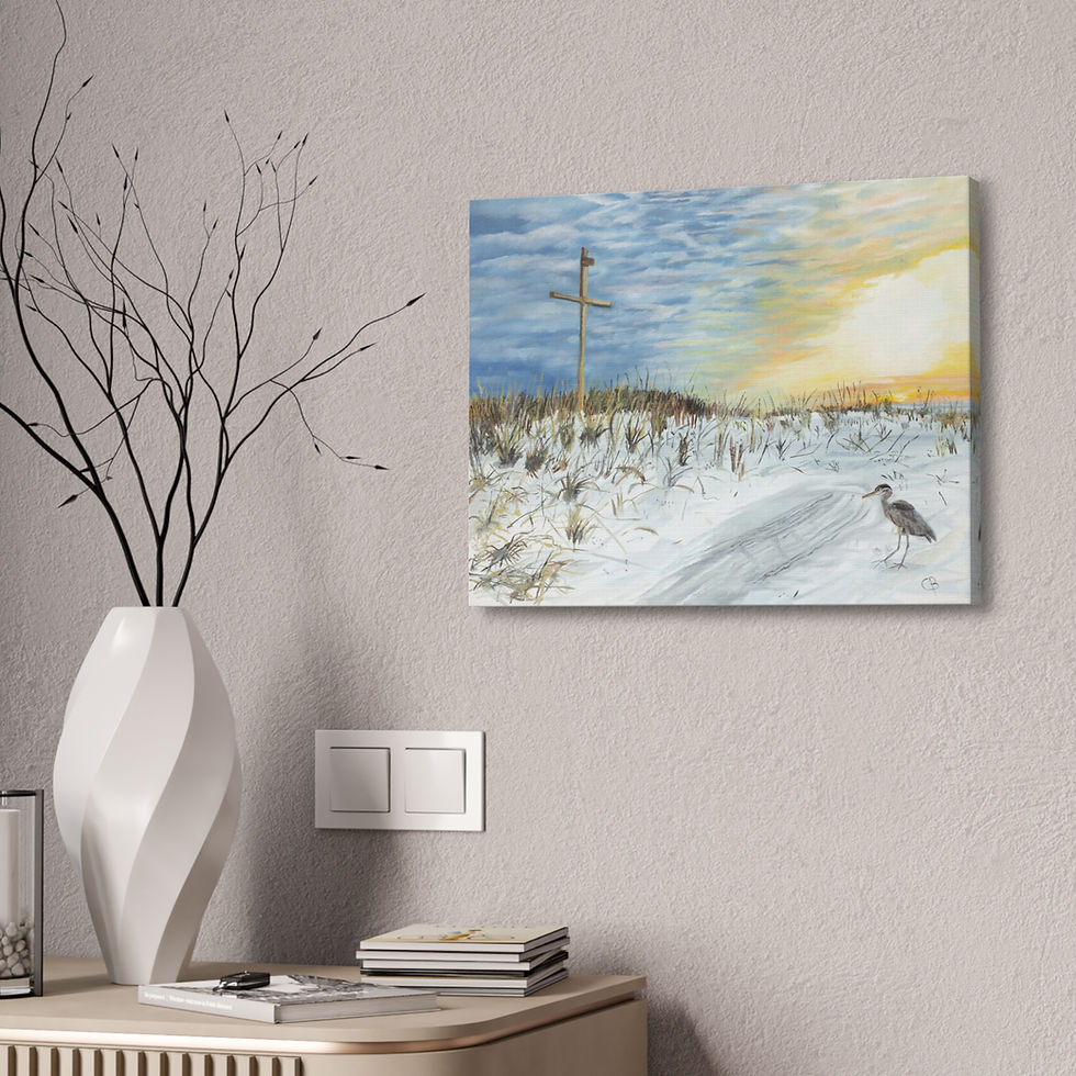 Thumbnail: Sunset Beach Cross Tranquility, 1.5''