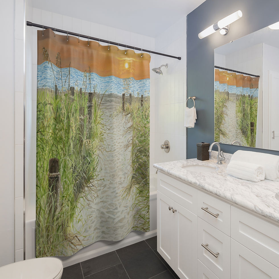 Thumbnail: Sunset Path  Shower Curtain