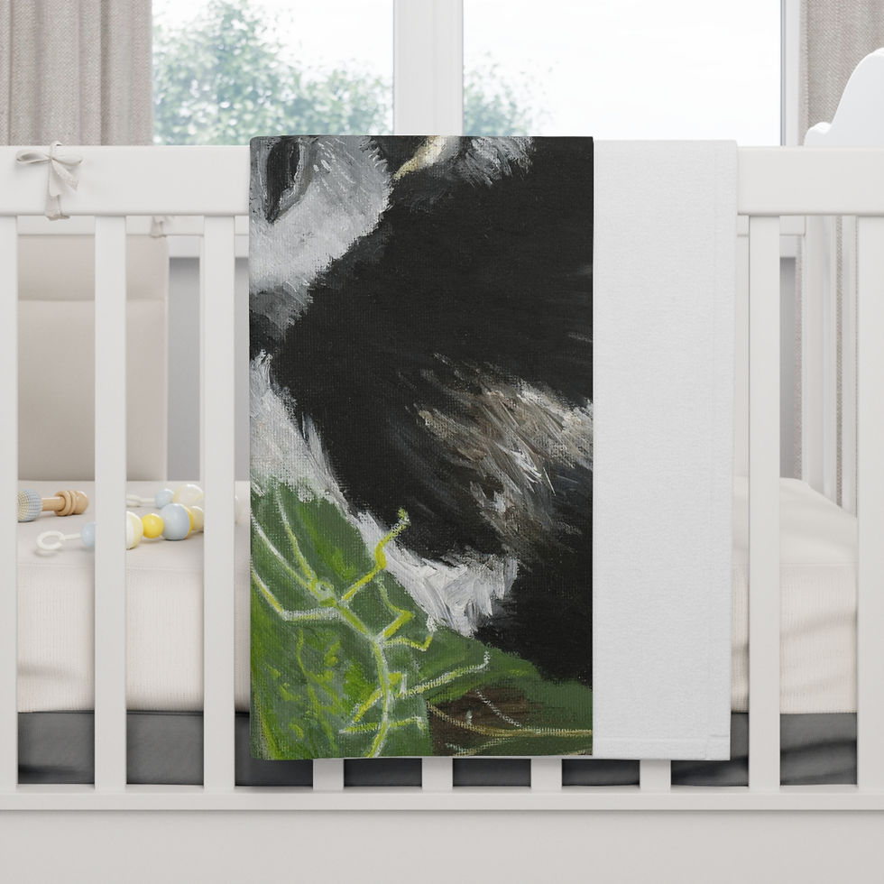 Thumbnail: Panda Bear Animal Soft Fleece Baby Blanket