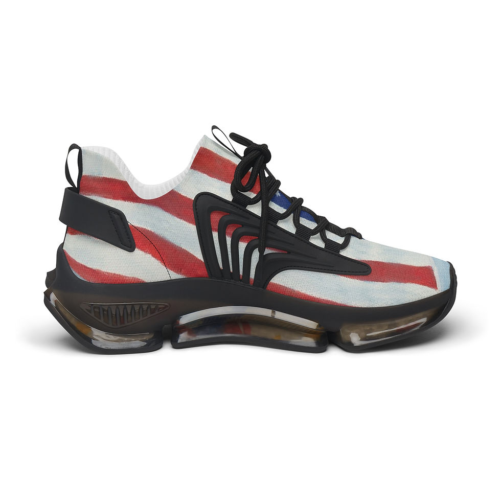 Thumbnail: US Flag Women's Mesh Sneakers
