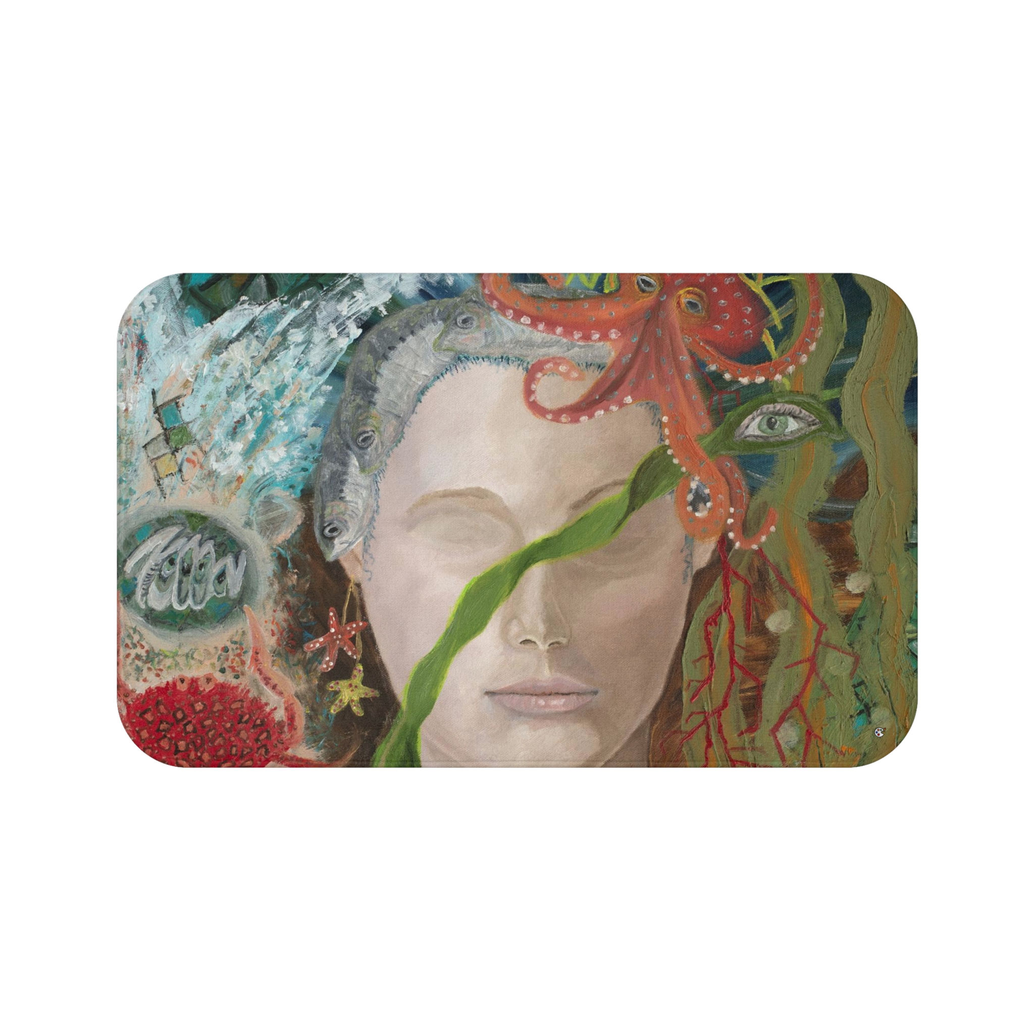 Bohemian Mermaid Bath Mat