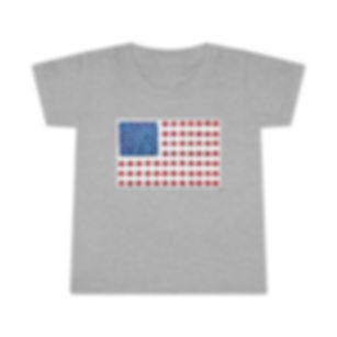MAGA Hat Flag Toddler T-shirt (MAGA Hat Flag with White Print Background)