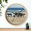 Thumbnail: Corolla Horses Original Oil Painting Print Wall Clock