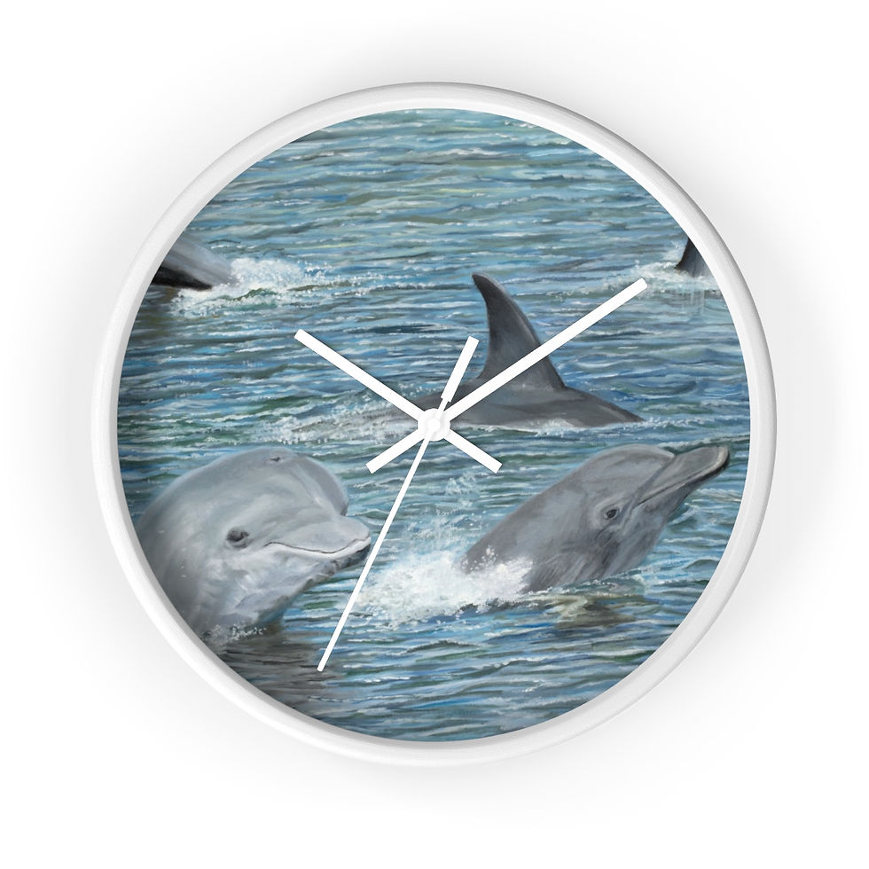 Thumbnail: Clock Wall Dolphins At Play
