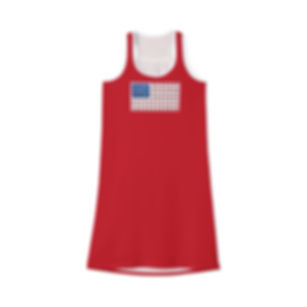 MAGA Hat Flag Women's Racerback Dress (AOP)