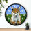 Thumbnail: Cute Woodland Wildlife Fox In Field On A Wall clock