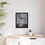 Thumbnail: Framed Trouble In The City Bat-Shaped Cloud Over Ocean Orig. Oil Painting Print