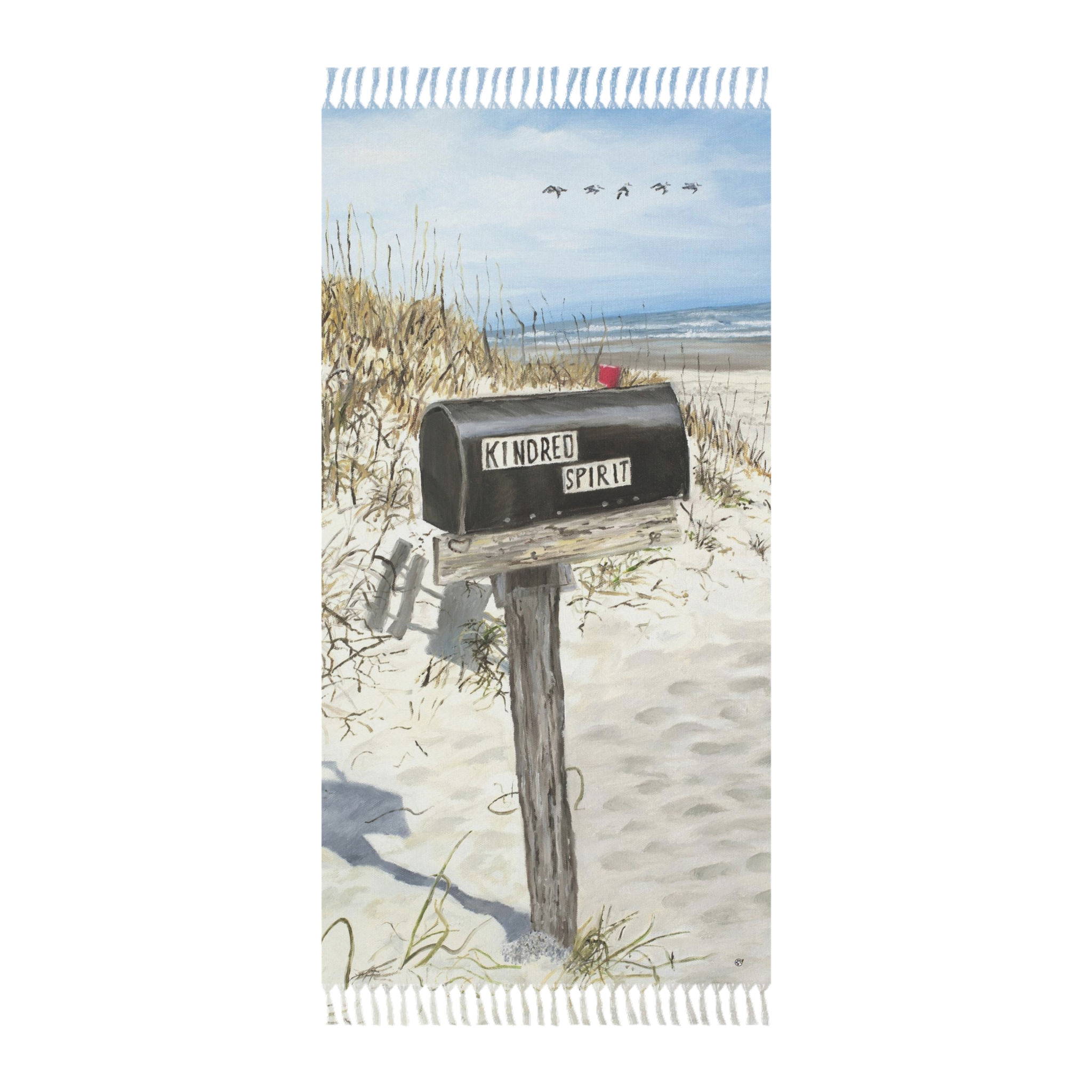 Kindred Spirit Mailbox Sunset Beach Boho Beach Cloth