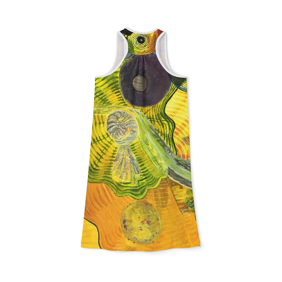 Thumbnail: Shelling For Chihuly Women's Racerback Dress (AOP)