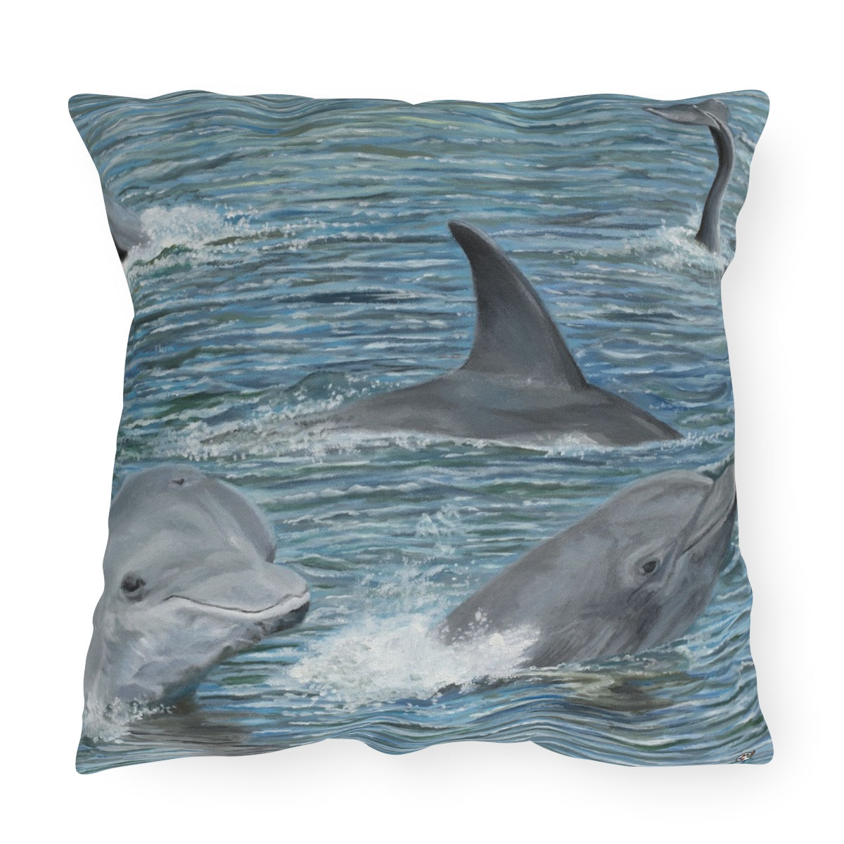Pillow outdoor Dolphins At Play