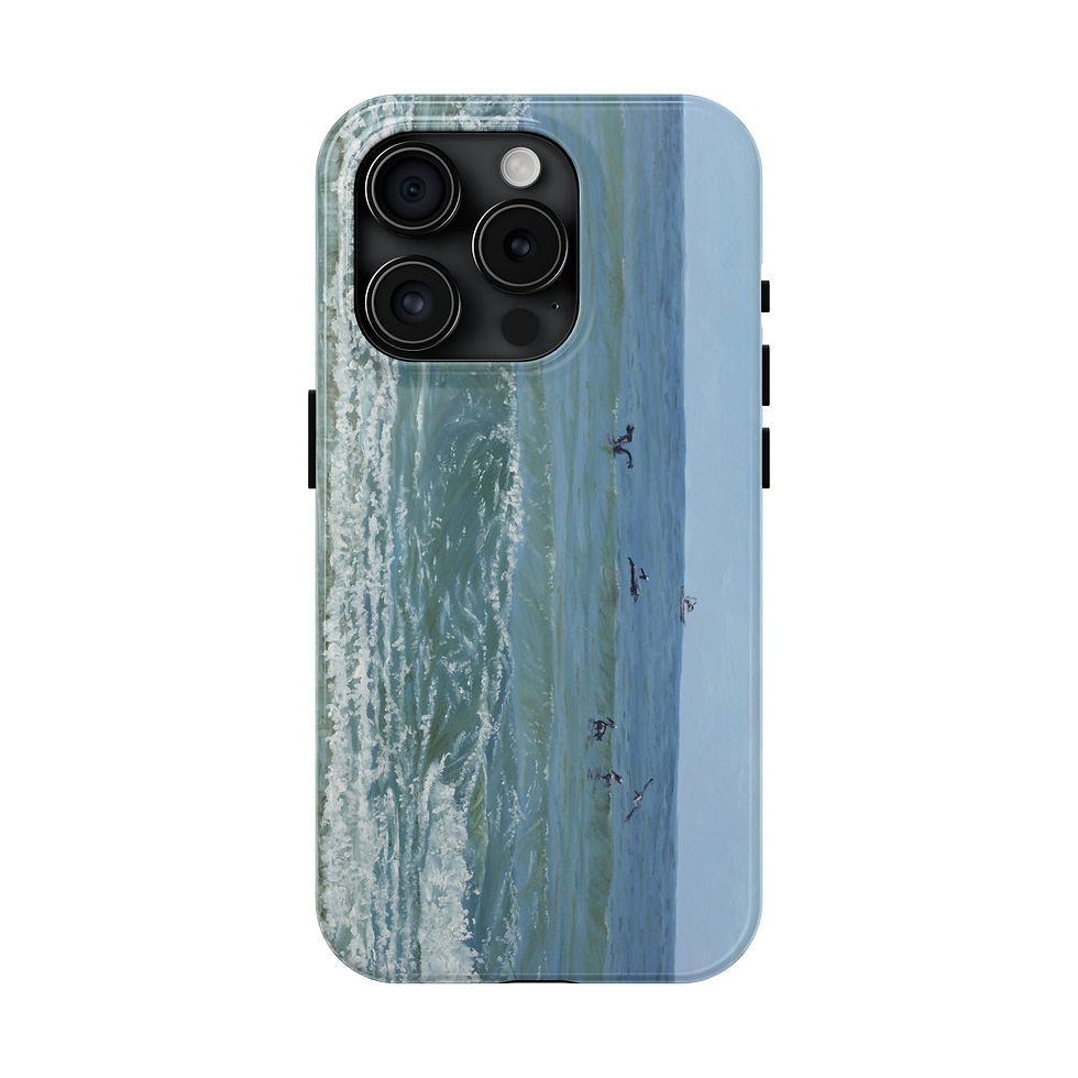 Thumbnail: Surfing Pelicans Tough Phone Cases