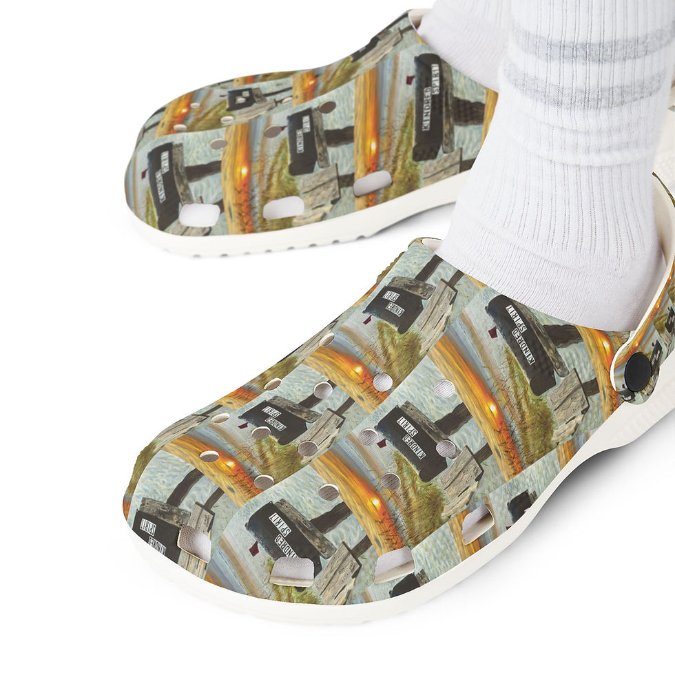 Thumbnail: Kindred Spirit Sunrise EVA Foam Rubber Shoes (AOP)