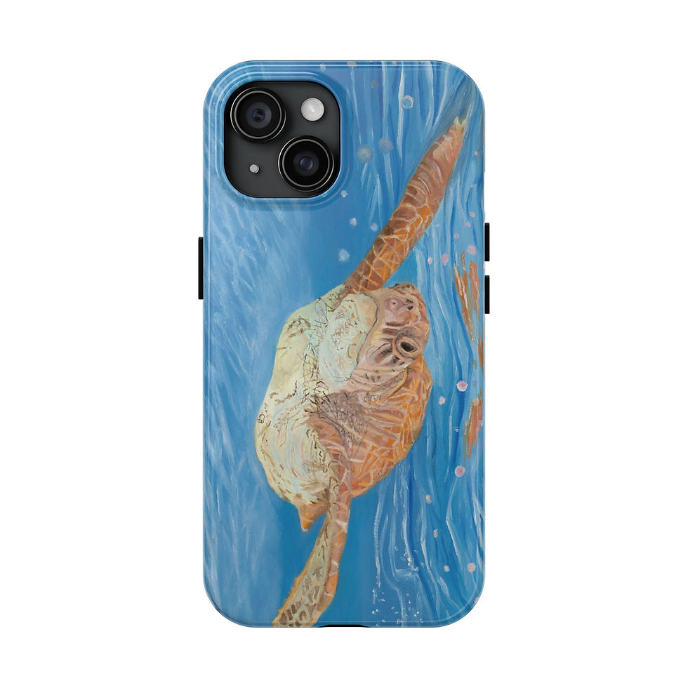 Thumbnail: Swimming Underwater Sea Turtle In Ocean Tough Phone Case
