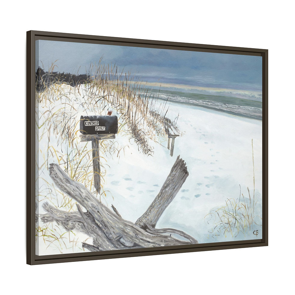 Thumbnail: Framed Kindred Spirit Winter Original Oil Painting Print