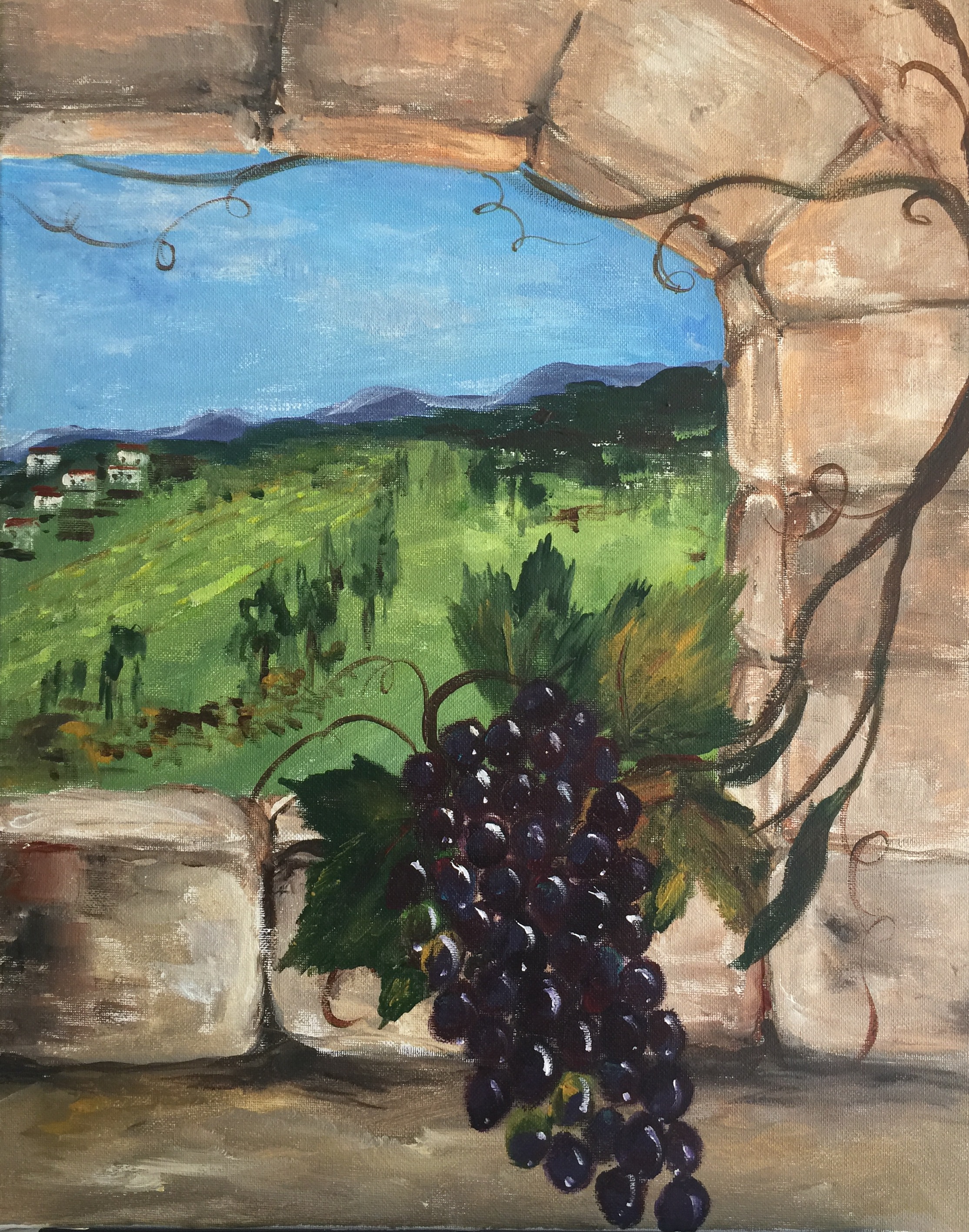 A Pinot Vine In Tuscany @ Paint Pinot - Studio 1, Braddon Canberra