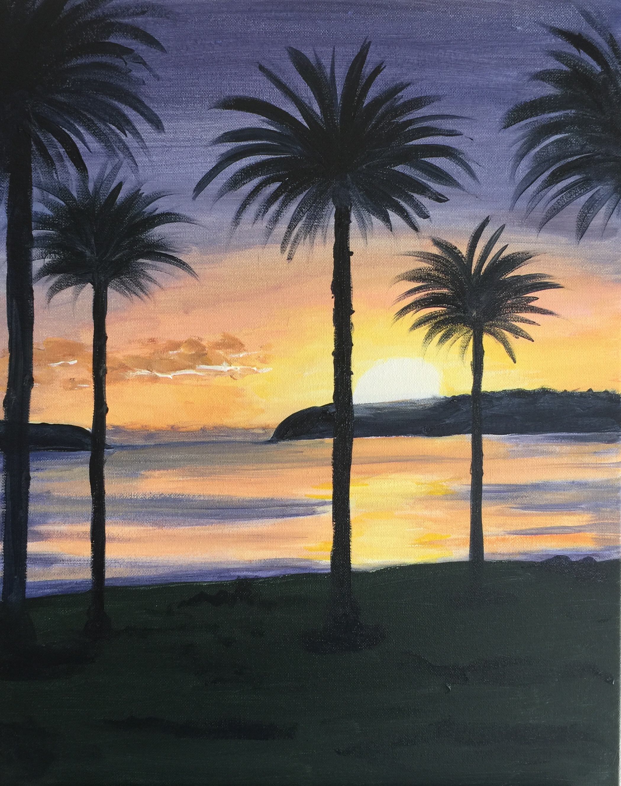 Balmoral Sunrise @ Paint Pinot - Studio 1, Braddon Canberra