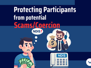 A blog post explaining how to protect participants from potential scams/coercion