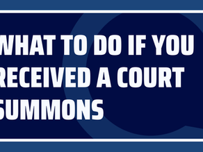 Graphic banner with the title: What to Do If You Receive a Court Summons in Victoria.