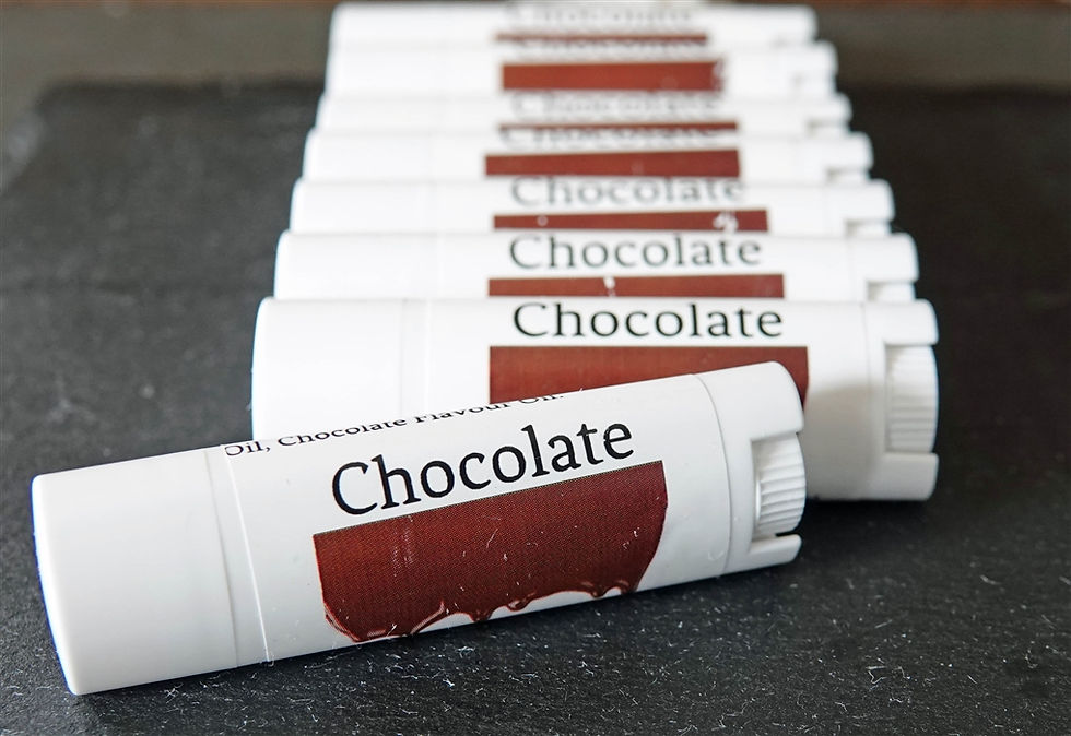 Thumbnail: Chocolate Lip Balm - 100% Natural - 7 ml (0.2 fl oz) Roll-Up Tube