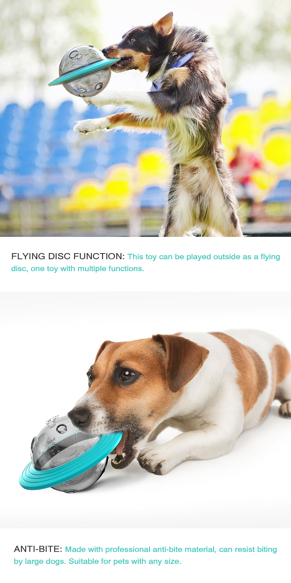 Thumbnail: Dog IQ training food leaky toys slow feeder 2 colors