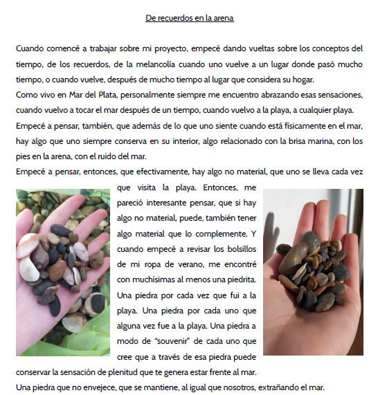 "Moja en el tiempo"