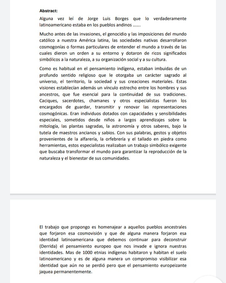 “Cosmogonía Ancestral”