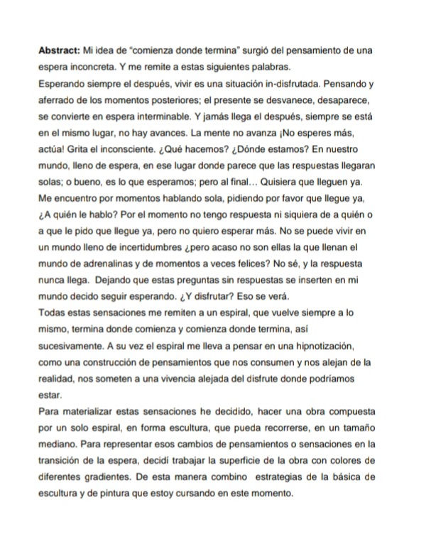 "Comienza donde termina"