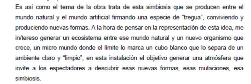 "La obra como laboratorio"