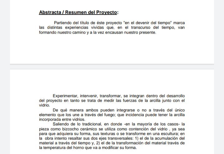 "En el devenir del tiempo"
