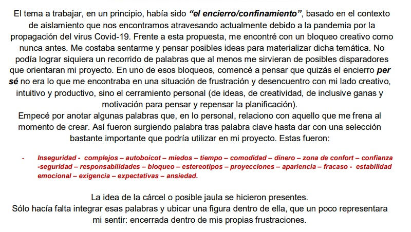 "El propio encierro"