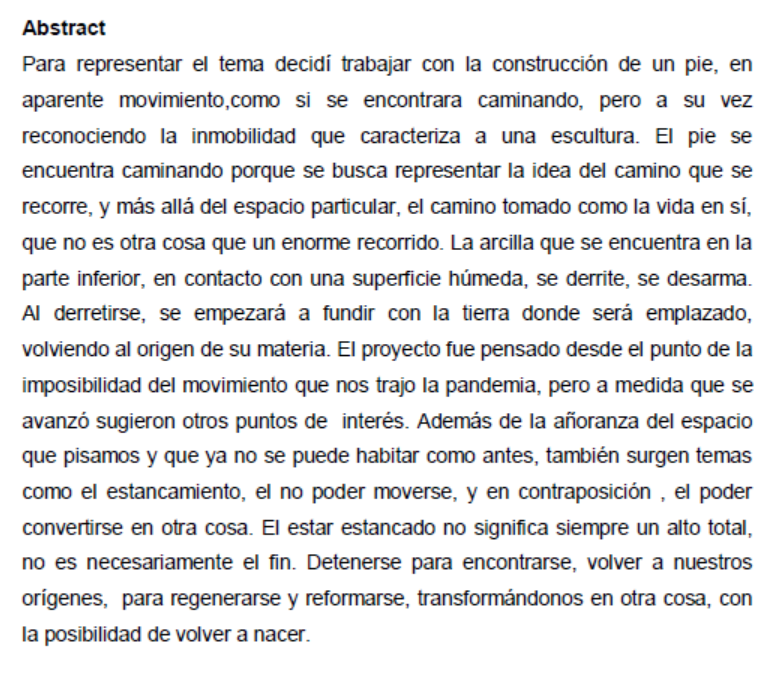 "La vida que recorremos"