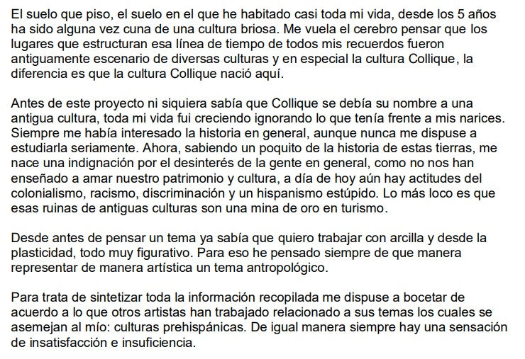 "Evocación ética de la fortaleza Collique"
