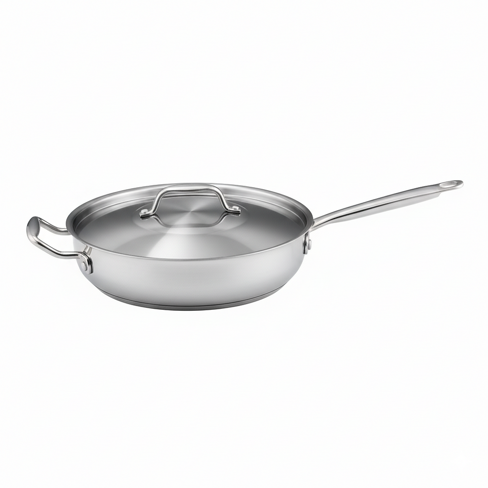 sarten winco con tapa fondo blanco