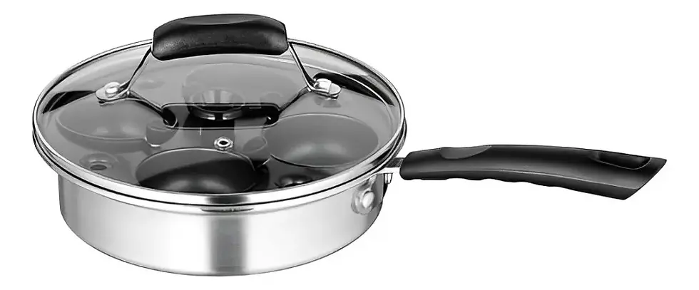 Miniatura: Sartén 4 Compartimientos Para Huevos Pochados Winco