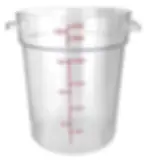 Contenedor De Alimentos De Policarbonato Redondo 22 Qt 21 L Transparente