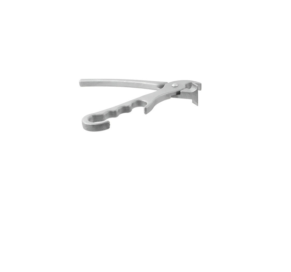 Miniatura: Pinza Sujetadora De Bandejas Para Pizza Plateado