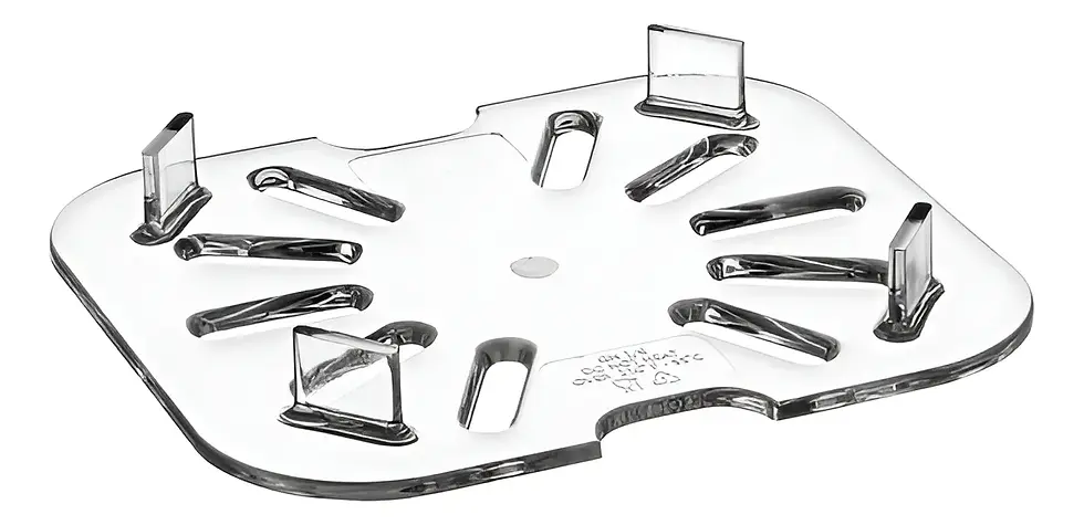 Estante de drenaje policarbonato 1/6 fondo falso Winco