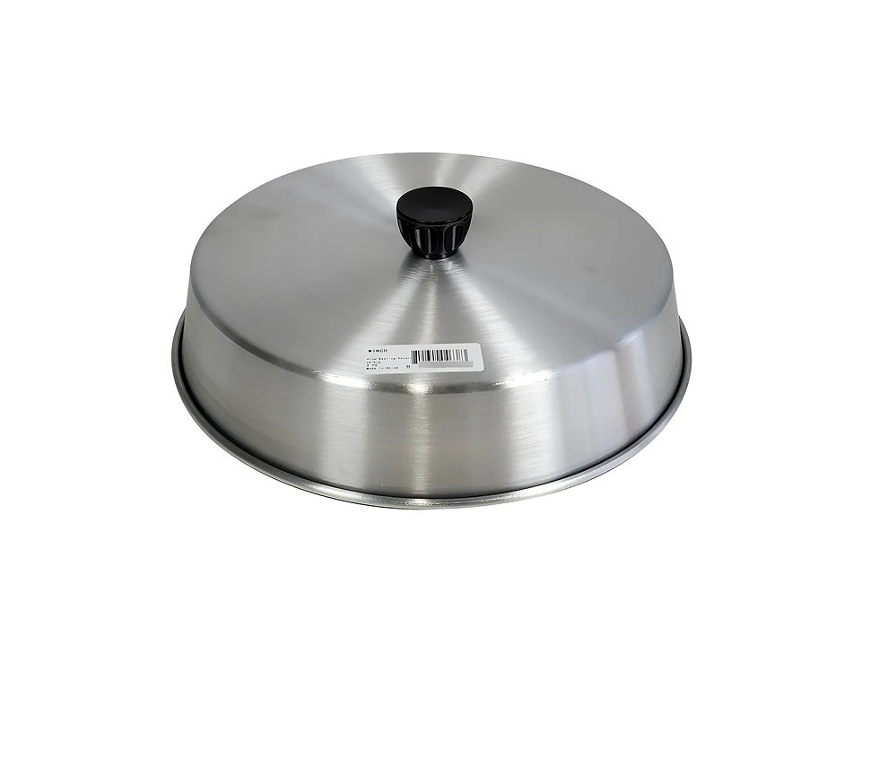 Tapa De 20 Cm Redonda Cocina Adbc-8 Winco Plateado Lisa