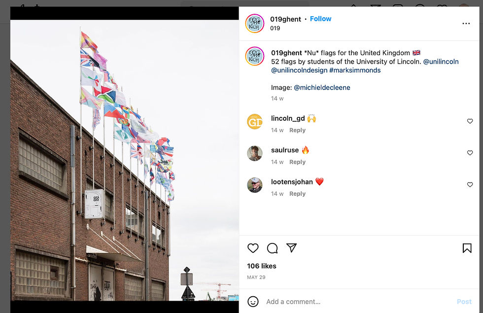 Student Flag Design Project with University of Lincoln, 2022