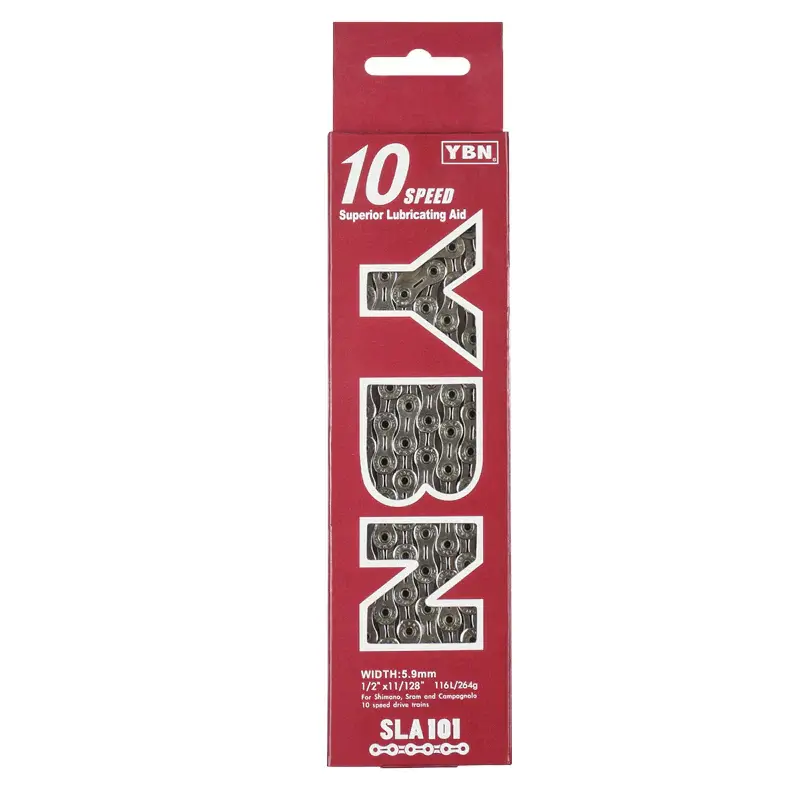 Thumbnail: YBN SLA101 10 SPEED CHAIN SILVER