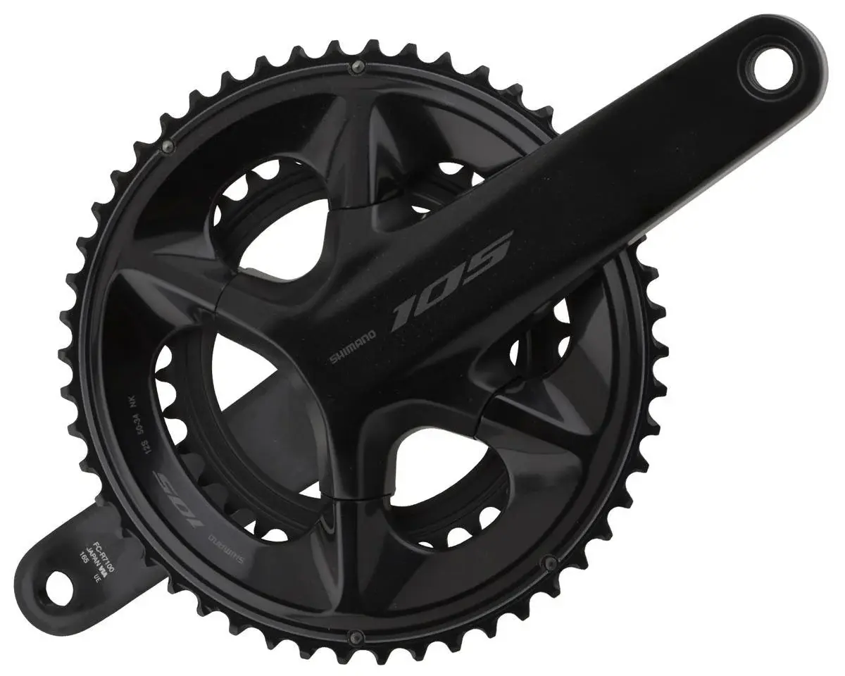 SHIMANO 105 FC-R7100 HOLLOWTECH II (2X12S) CRANKSET (BLACK)